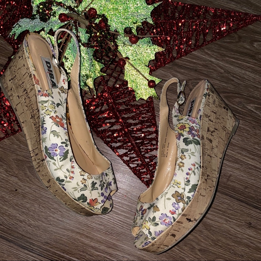 DIBA Floral Wedges
